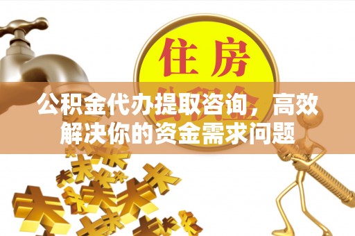 垫江公积金代办提取咨询，高效解决你的资金需求问题